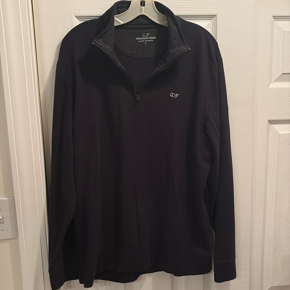 Vineyard Vines 1/4 zip cotton long sleeve - mens L